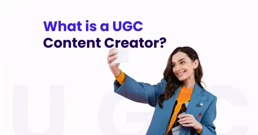 UGC content creator filming product review video for a brand